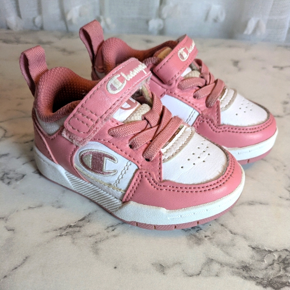 Champion Toddler‎ Pink and White Sneakers